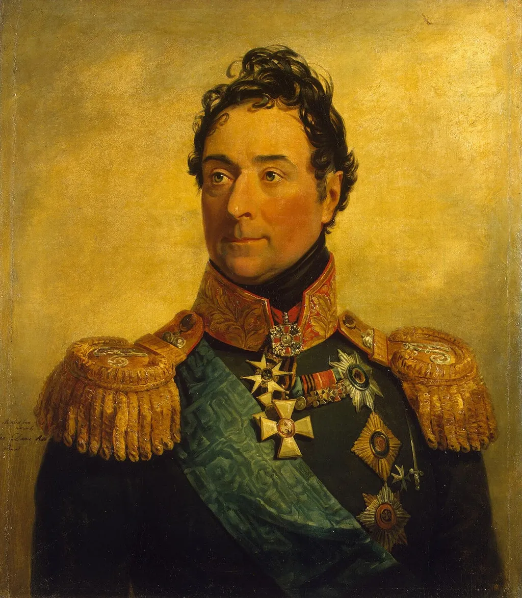 Portrait of Alexander F. Langeron (1763-1831), by George Dawe, oil, 1822