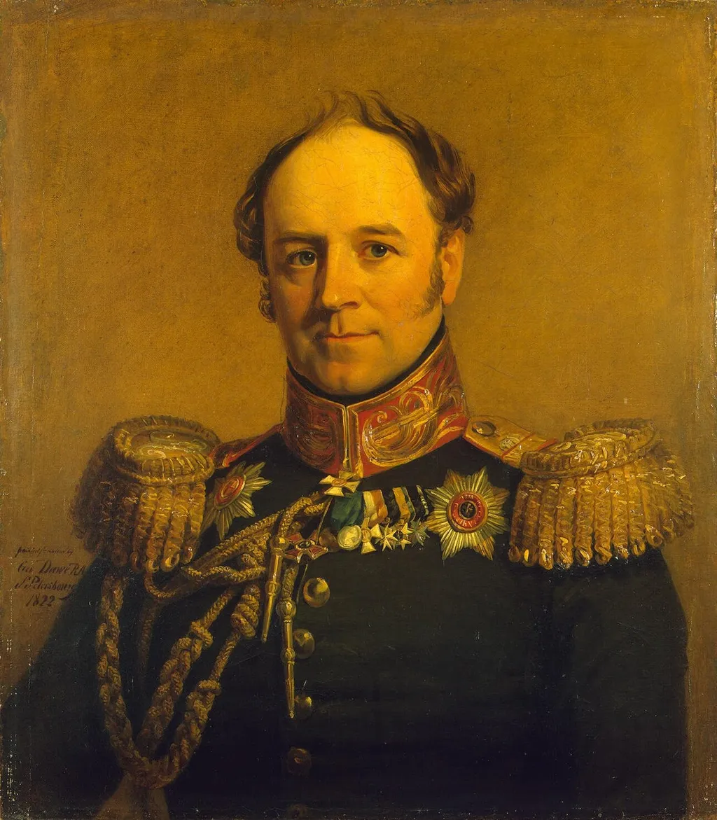 Portrait of Alexander Kh. von Benckendorf (1781-1844) (1st), by George Dawe, oil, 1822