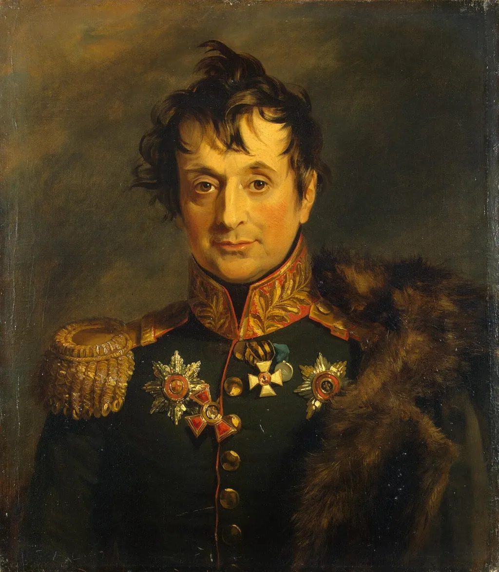 Portrait of Alexander Ya. Knyazhnin (1771-1829) (1st), by George Dawe, oil, 1822