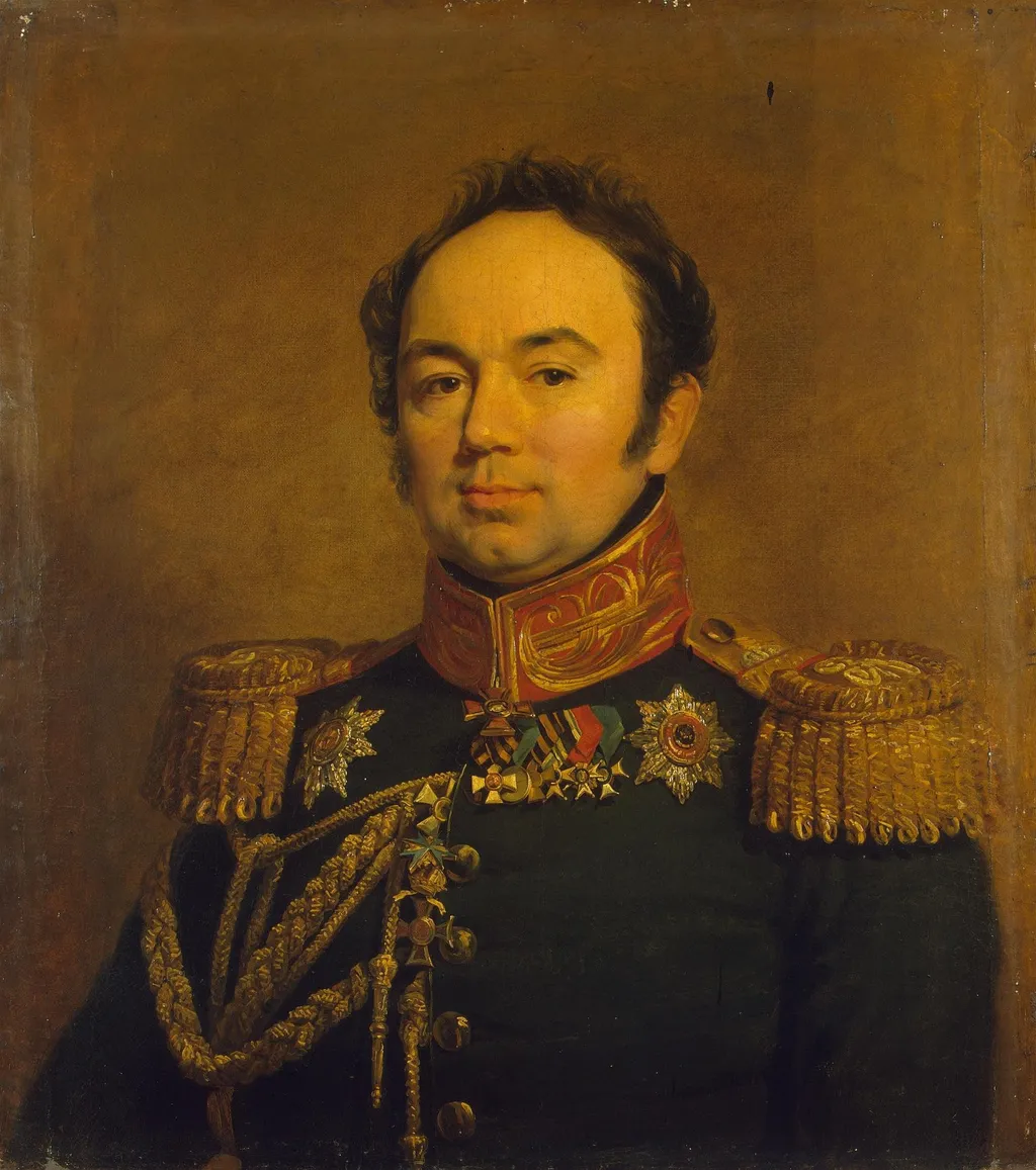 Portrait of Arseny A. Zakrevsky (1786 - 1865) (replica of the 1820 portrait ?), by George Dawe, oil, 1822