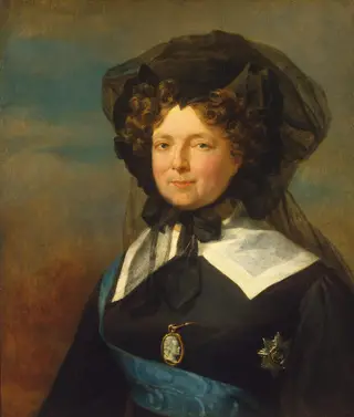Portrait of Empress Maria Feodorovna in Mourning, by George Dawe