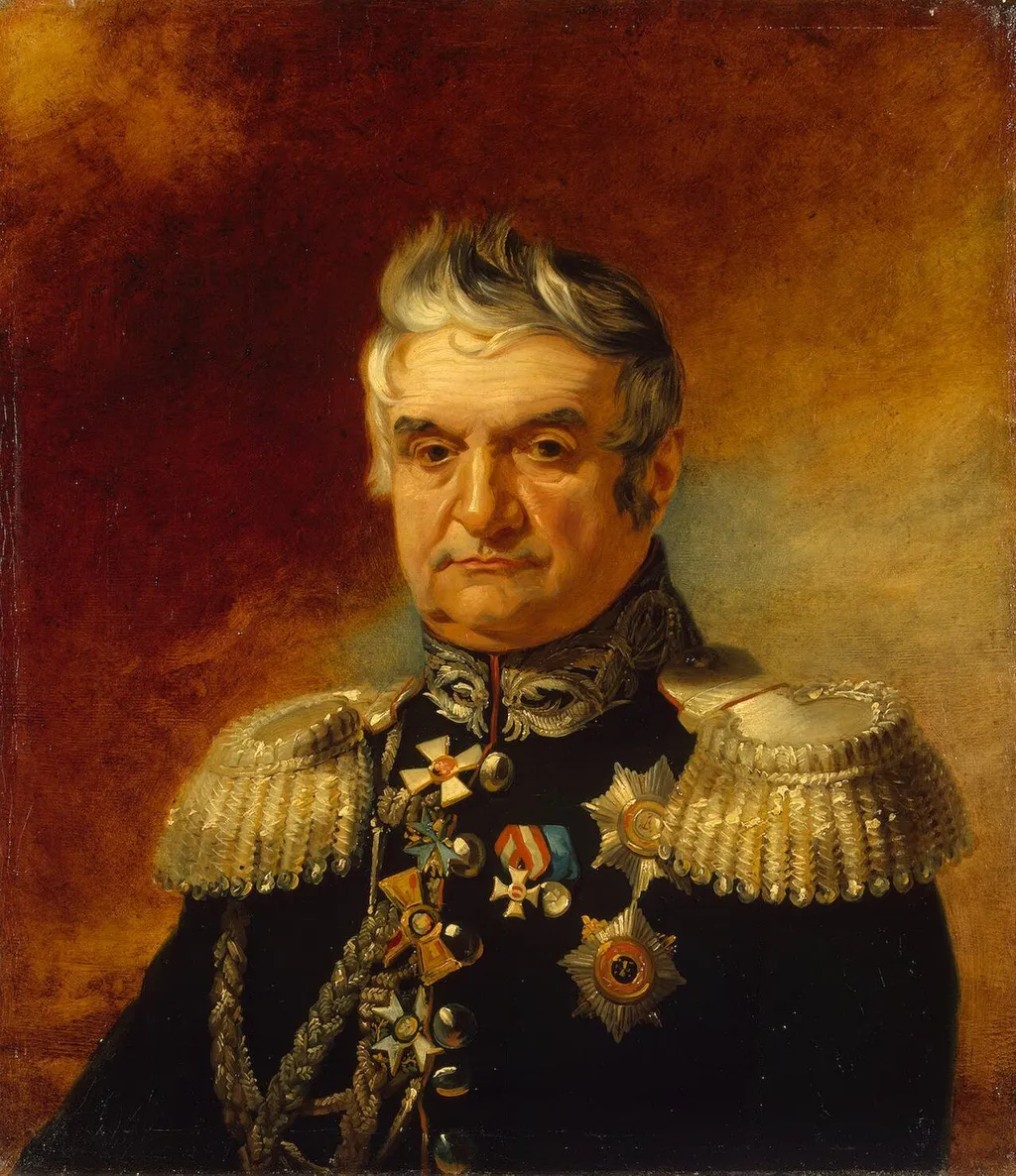 Portrait of Fyodor F. (Theodore) d'Auvray (1764/66-1846), by George Dawe, oil, 1827