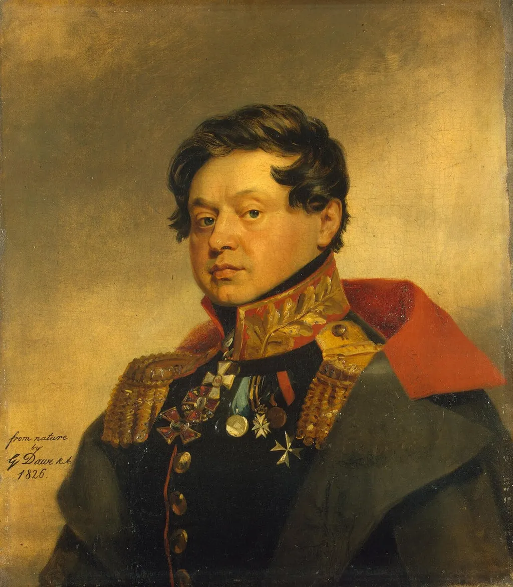 Portrait of Fyodor I. Masolov (17671-1844), by George Dawe, oil, 1826