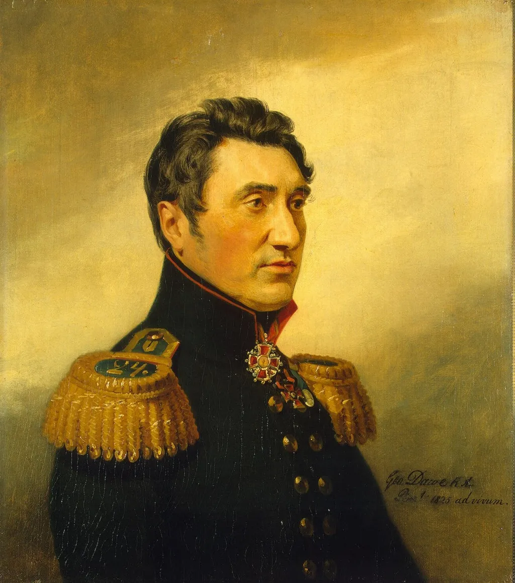 Portrait of Fyodor V. Sazonov (1780- after 1839) (2nd), by George Dawe, oil, 1825