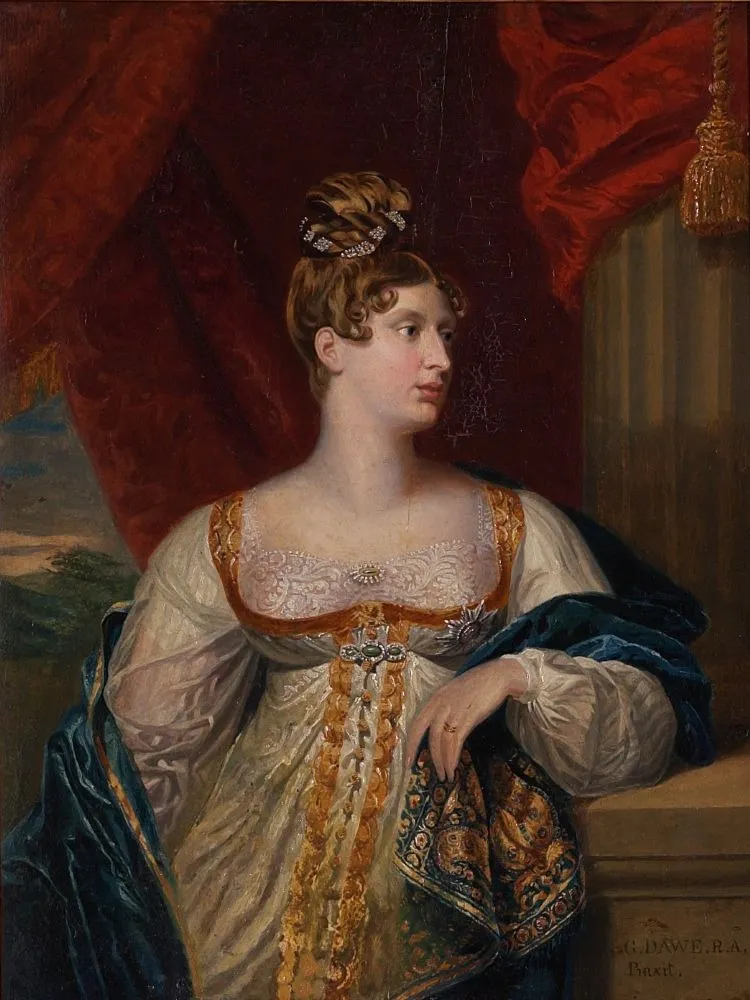 Portrait of Princess Charlotte of Wales, by George Dawe, oil, 1817