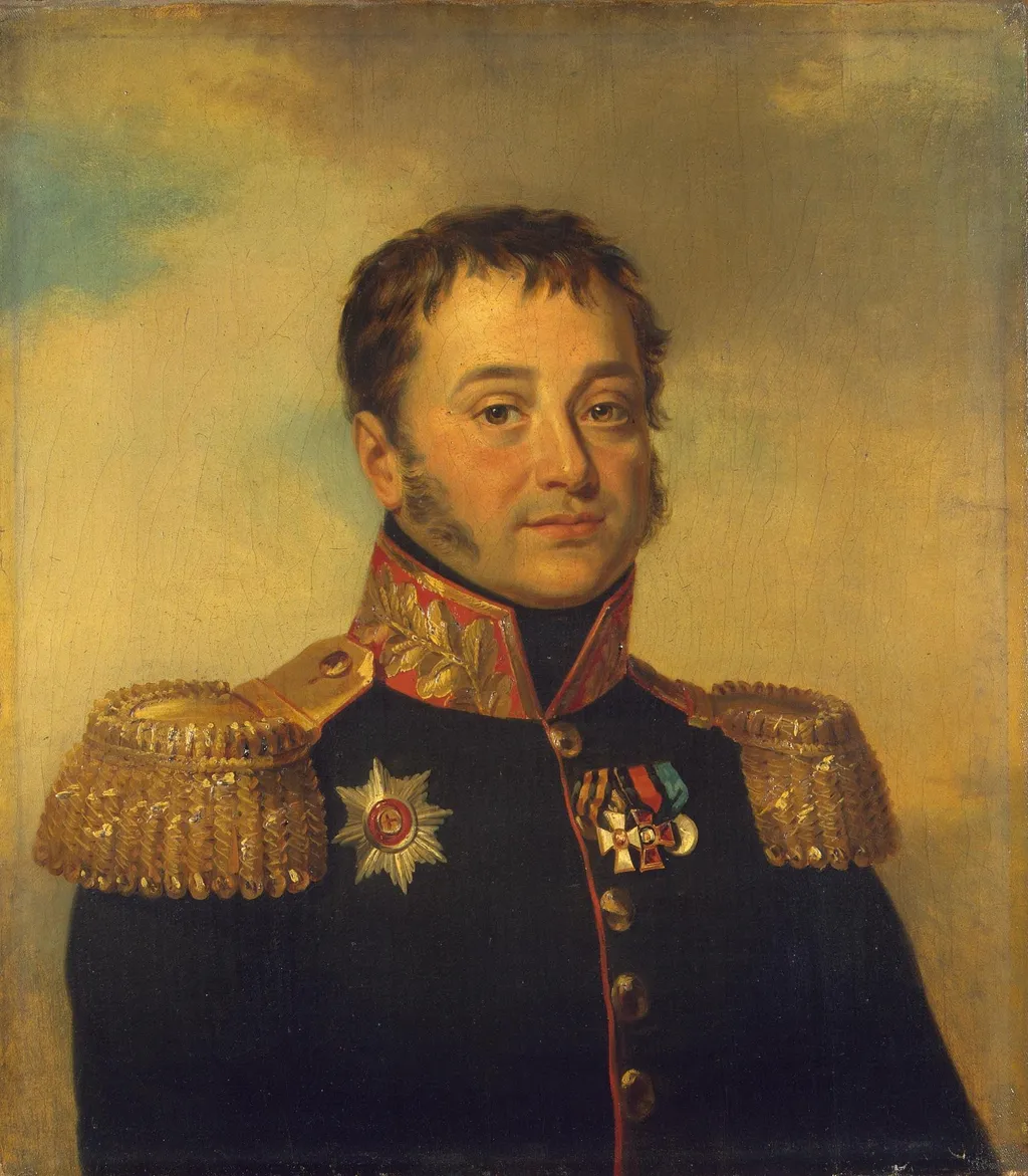 Portrait of Pyotr V. Denisyev (1766-1849), by George Dawe, oil, 1823