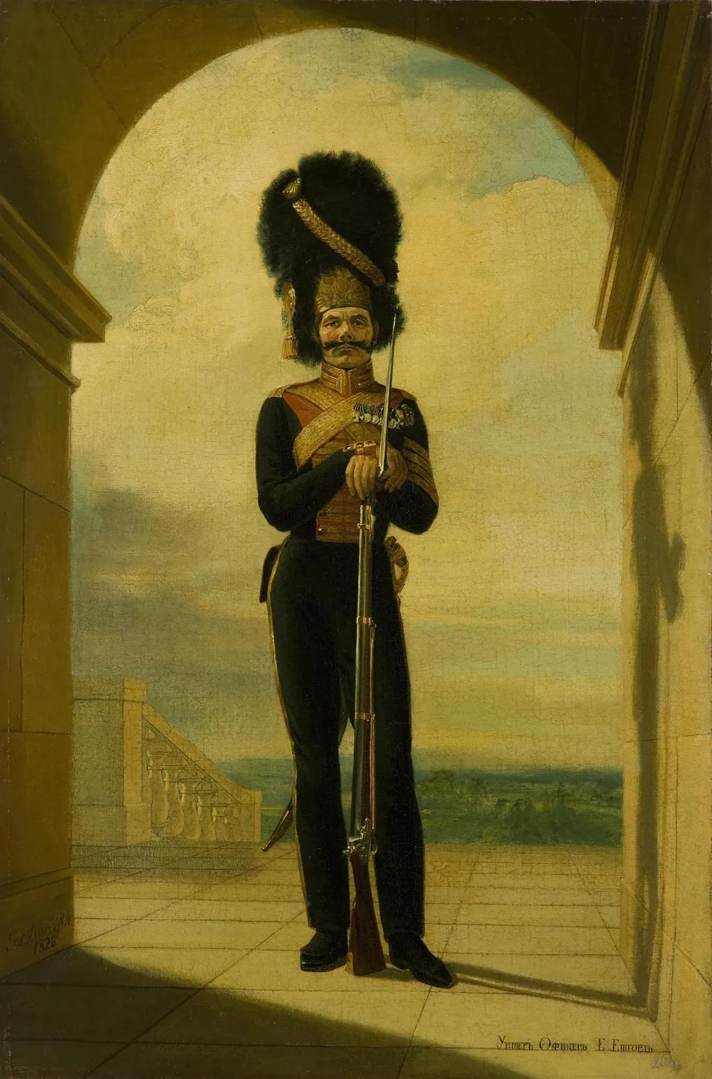 Portrait of Yegor Getgort (Etgort) (1788-1857), by George Dawe, oil, 1828
