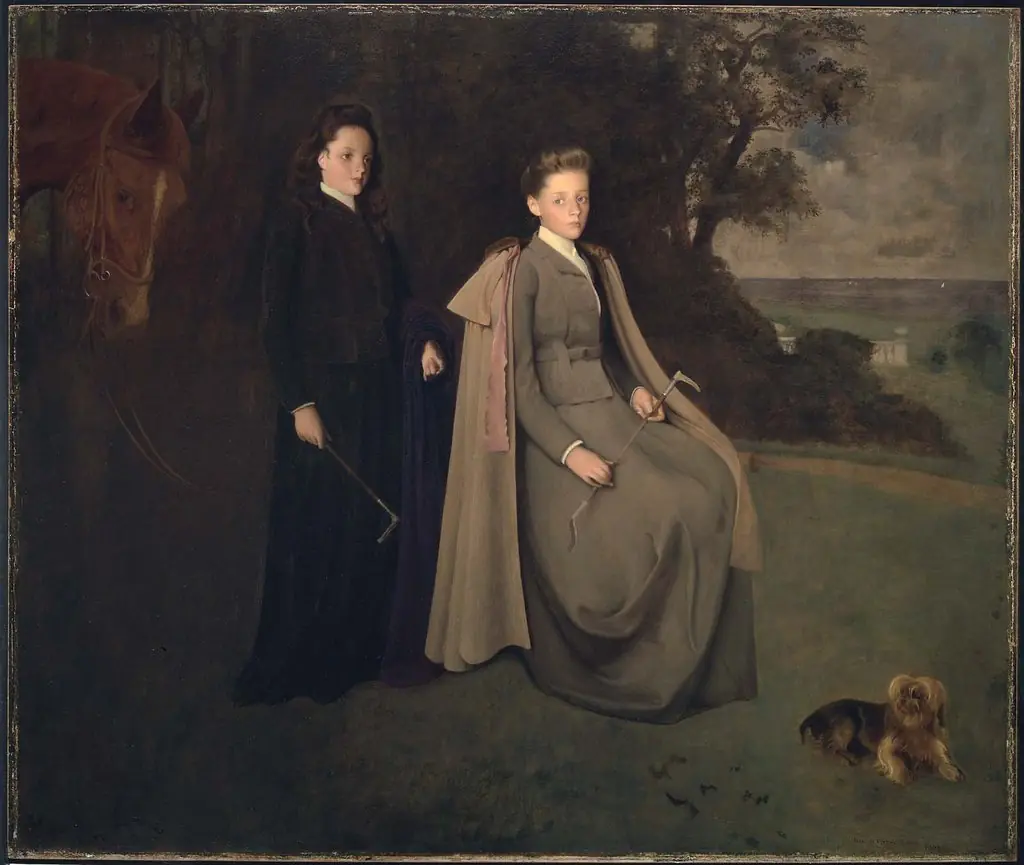 The Thomas Sisters (Margaret Thomas Gardiner and Helen Thomas Warren), by George de Forest Brush