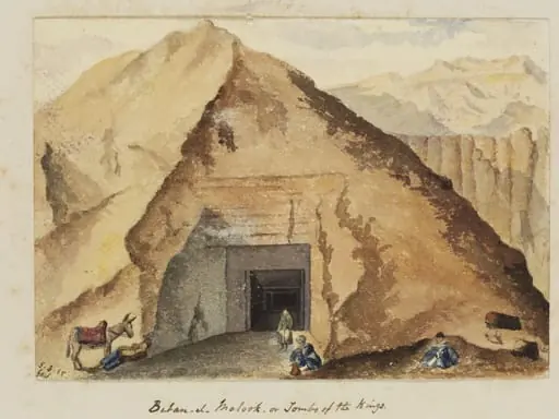 Biban-el-Molook, or Tombs of the Kings. Belzoni's Tomb. Thebes, by George de Sausmarez