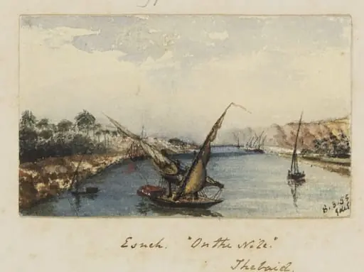 `Esneh.  "On the Nile."  Thebaid'