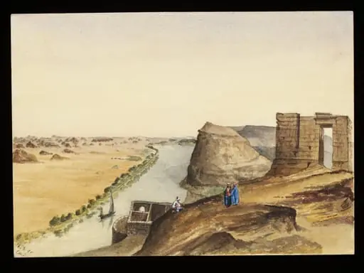 `Ibreem - The Ancient Castle of Premnis (parva)  Nubia.  Frontier Cantonment of the Romans  "On the Nile", by George de Sausmarez