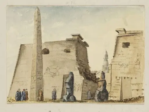 `Propyla of Great Temple. Luxor, Thebaid', by George de Sausmarez