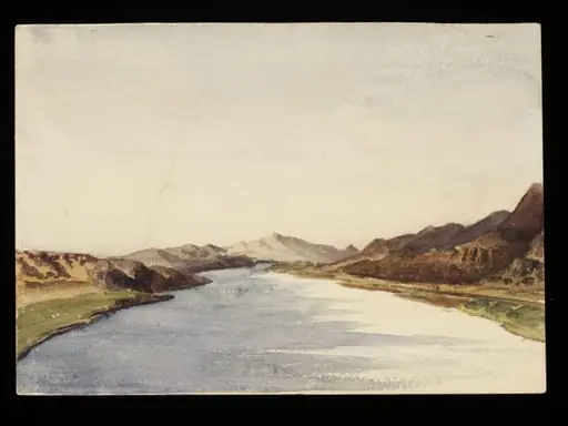`River.  3 Mile [N] of Saboua  Nubia "On the Nile", by George de Sausmarez