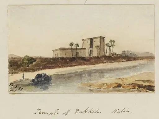 `Temple of Dakkeh. Nubia', by George de Sausmarez