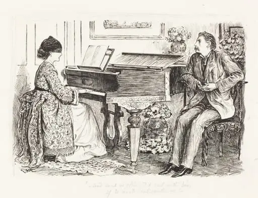 "--And mist or glim, I'd sail with him, if he would sail with me--", by George Du Maurier