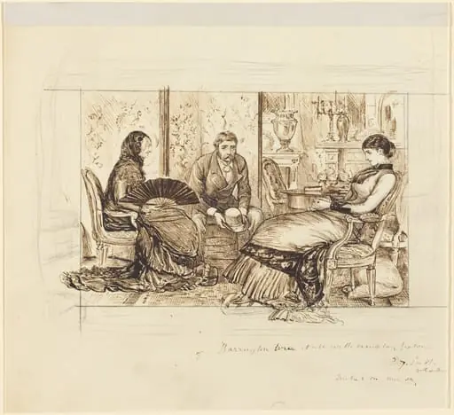 "Barrington bore it all with exemplary patience", by George Du Maurier
