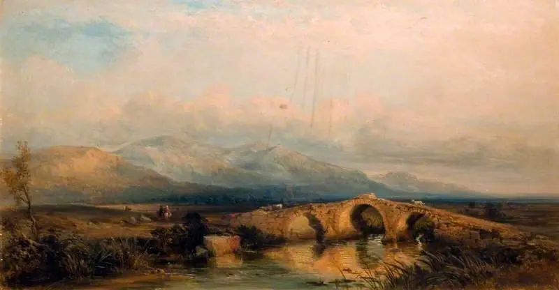 Bridge over a Stream, by George Edwards Hering