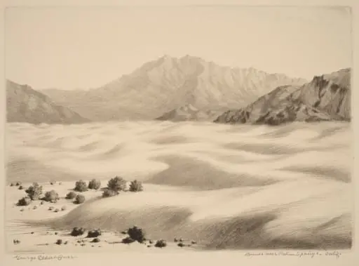 Dunes near Palm Springs, California (no.2), by George Elbert Burr