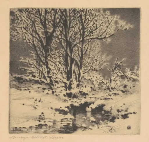 First Snow (No. 1), by George Elbert Burr