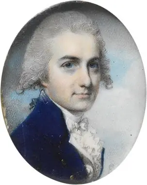 Portrait miniature of John Dyer Collier, by George Engleheart