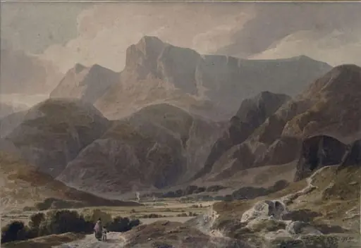 Langdale Pikes in Cumbria, by George Fennel Robson