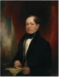 Portrait of Thomas Moore (1779-1852), Poet, by George Francis Mulvany, oil, 1835