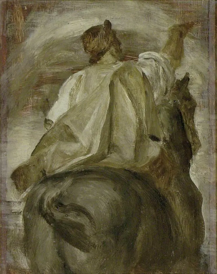 The Rider on the Black Horse, by George Frederic Watts
