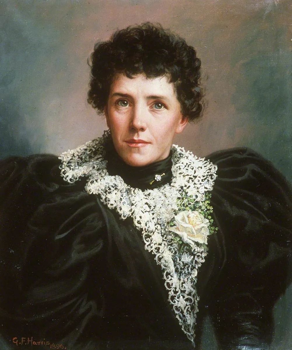Rosina Davies (1863–1949), by George Frederick Harris, oil, 1898