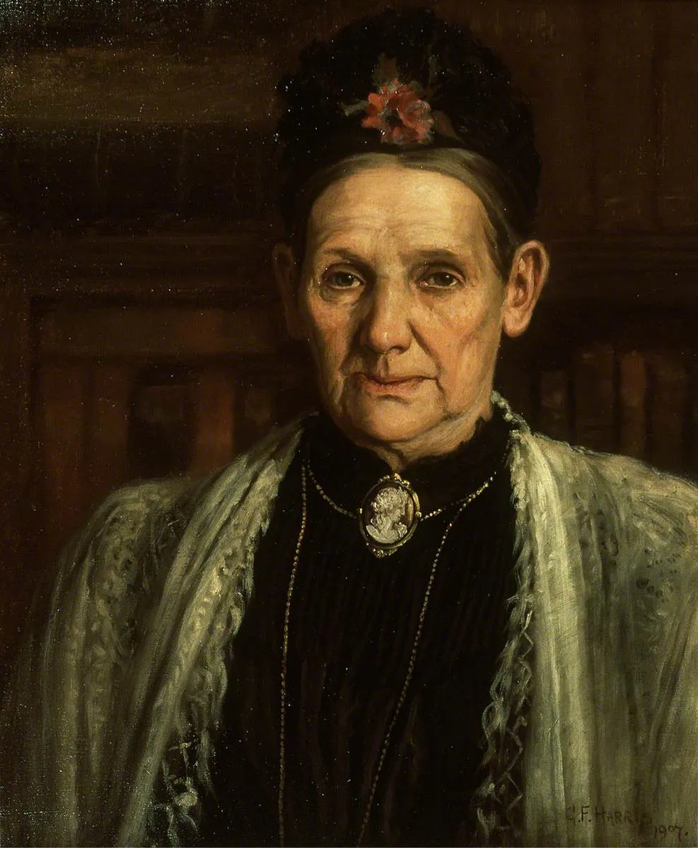 The Mother of Rosina Davies, by George Frederick Harris, oil, 1907
