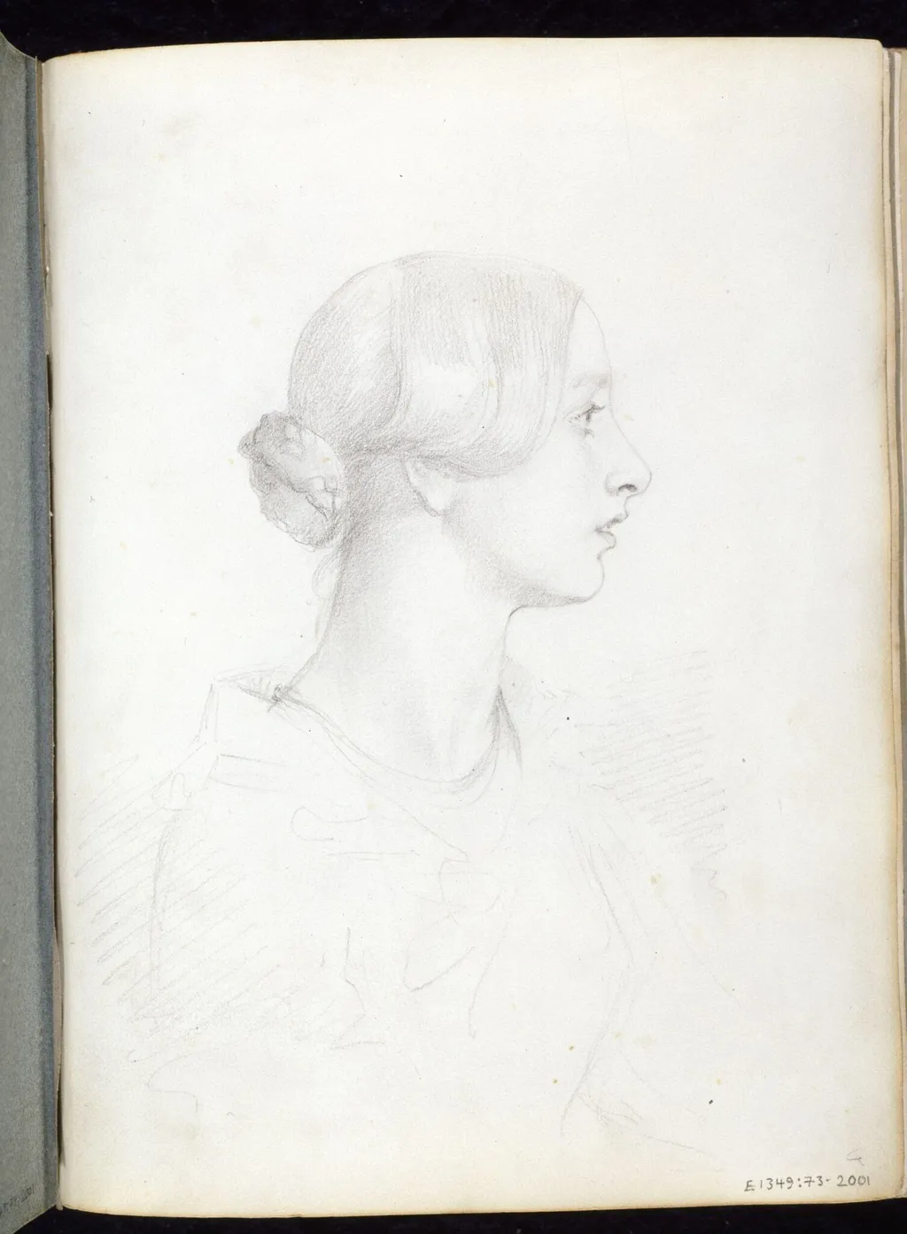 drawing from the Ionides Album, by George Frederick Watts, 1850