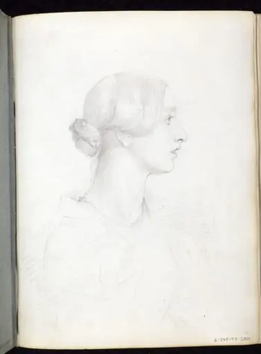 drawing from the Ionides Album, by George Frederick Watts