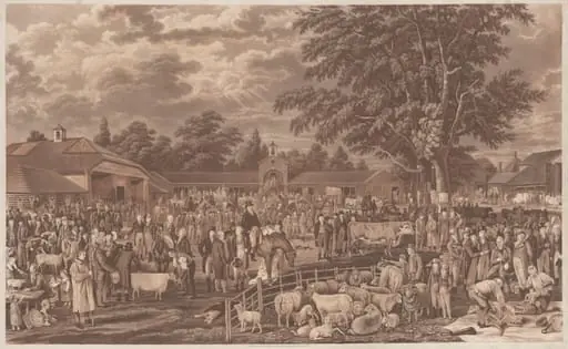 Wobourn Sheepshearing, by George Garrard