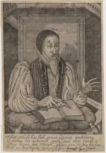 Hugh Latimer, Bishop of Worcester, by George Gifford