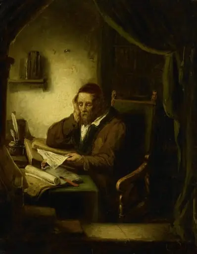 Old Man in his Study, by George Gillis Haanen