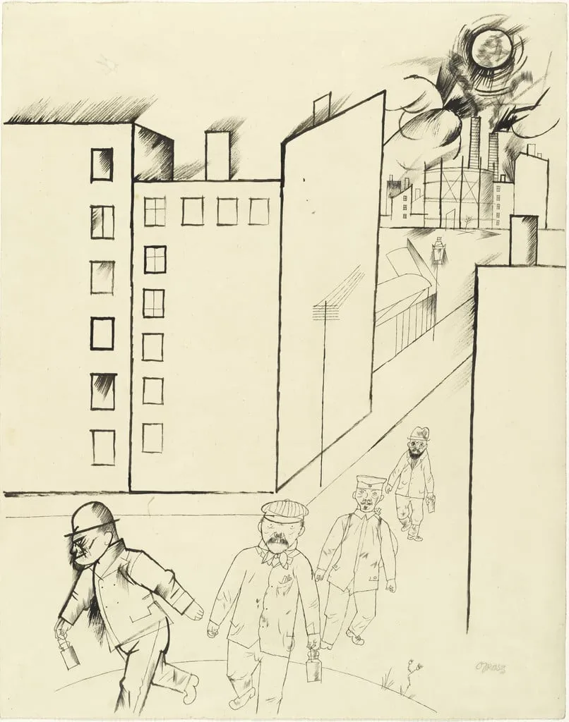 Untitled, by George Grosz, ink, 1919