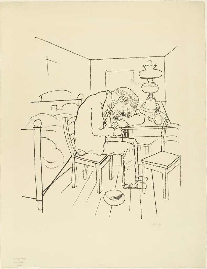Untitled, by George Grosz, ink, 1921