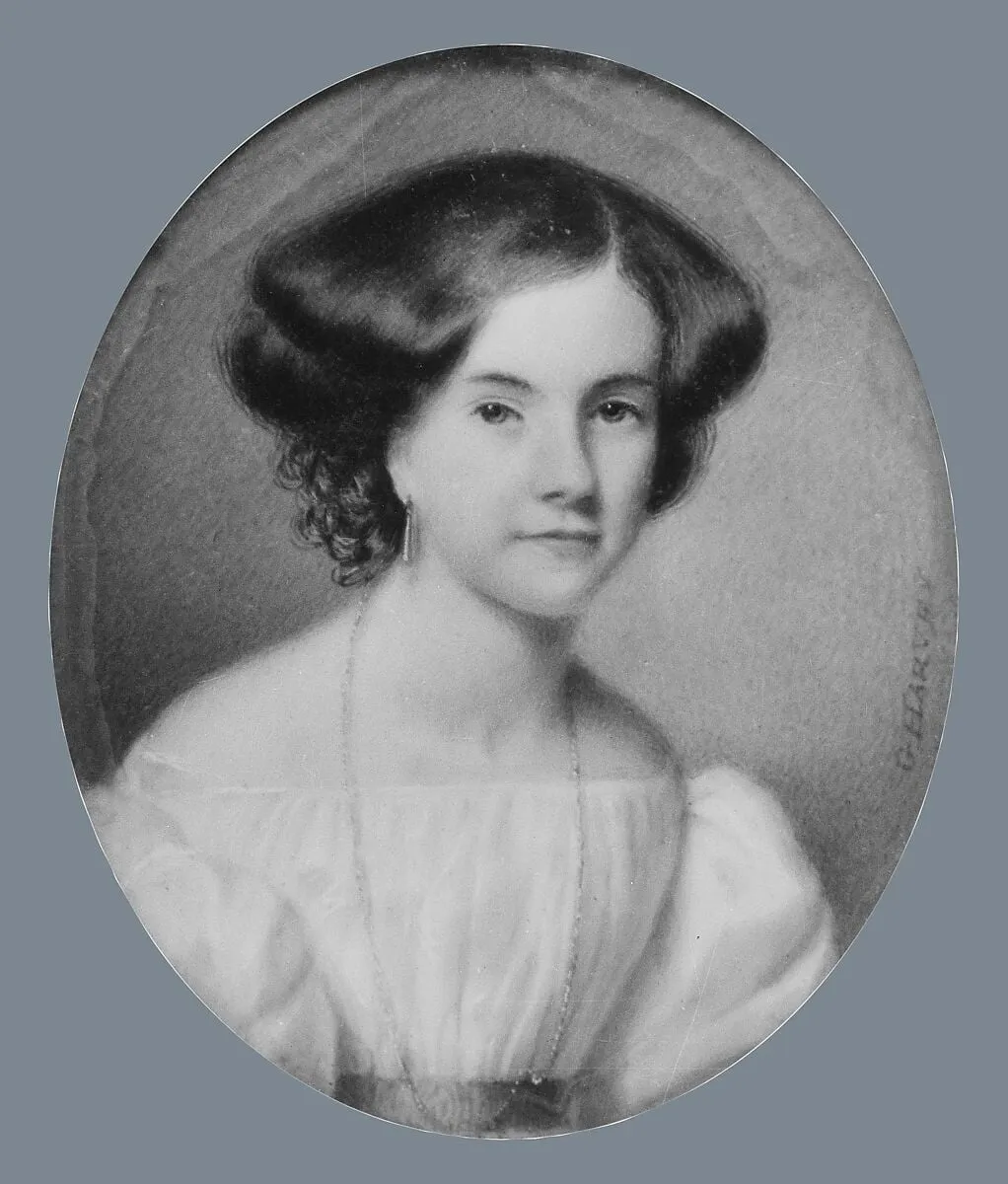 Portrait of a Lady, by George Harvey, watercolor, 1830