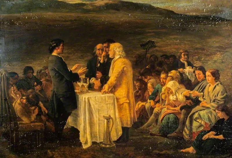 The Covenanters' Communion, by George Harvey, oil, 1840