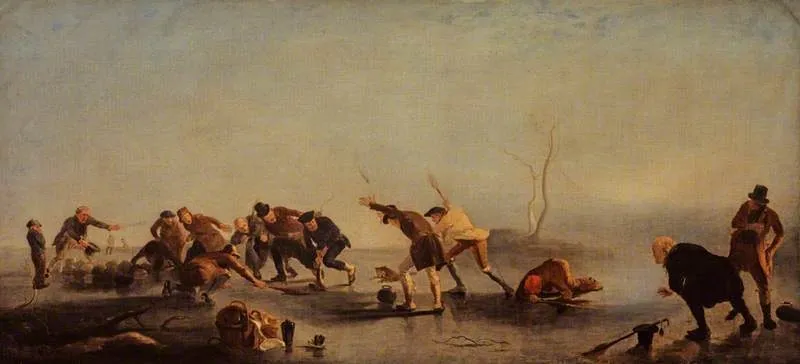 The Curlers, by George Harvey, oil, 1851