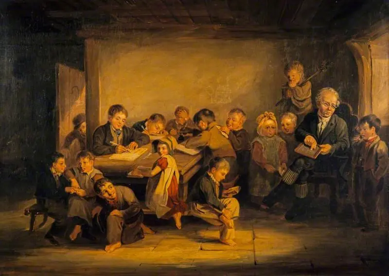 The Village School, by George Harvey