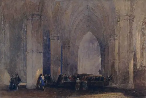 Interior of a cathedral, by George Haydock Dodgson