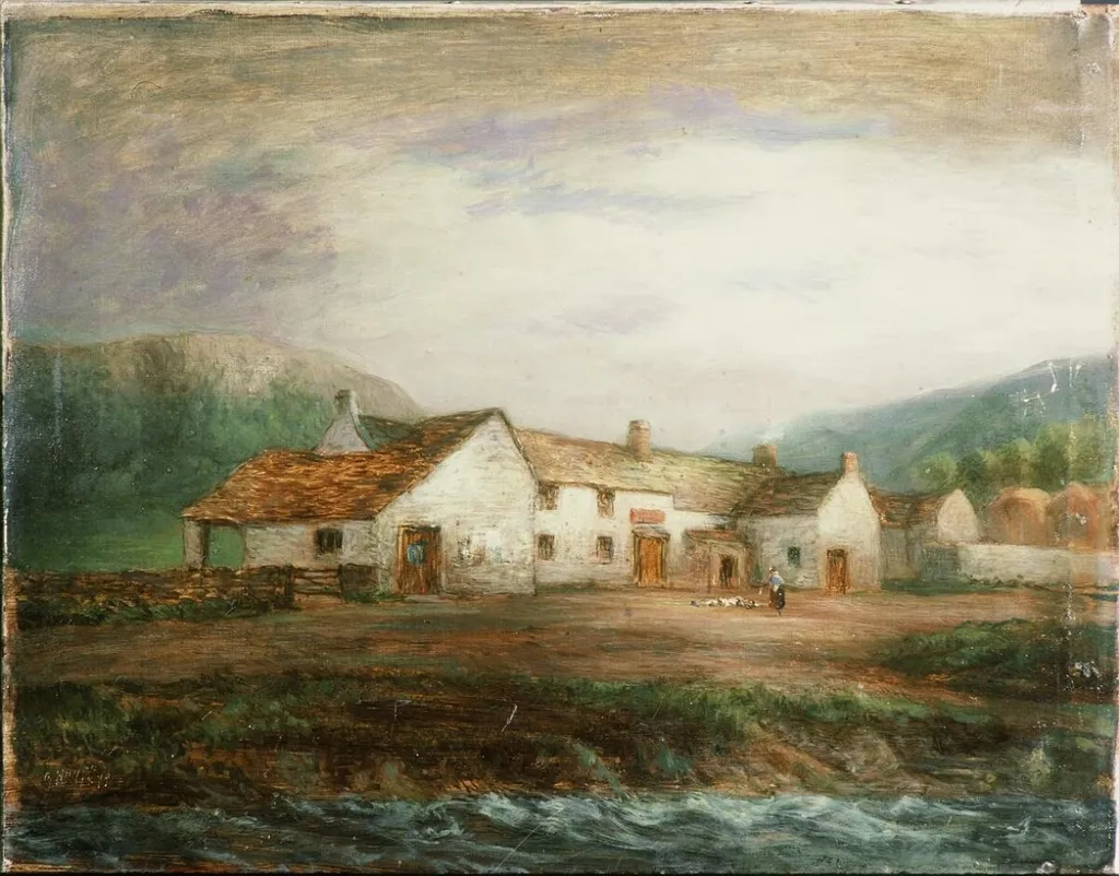 Old Ferry Inn, Conway, by George Hayes, oil, 1890