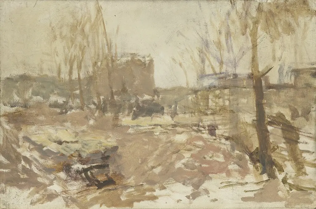 Bouwterrein, by George Hendrik Breitner