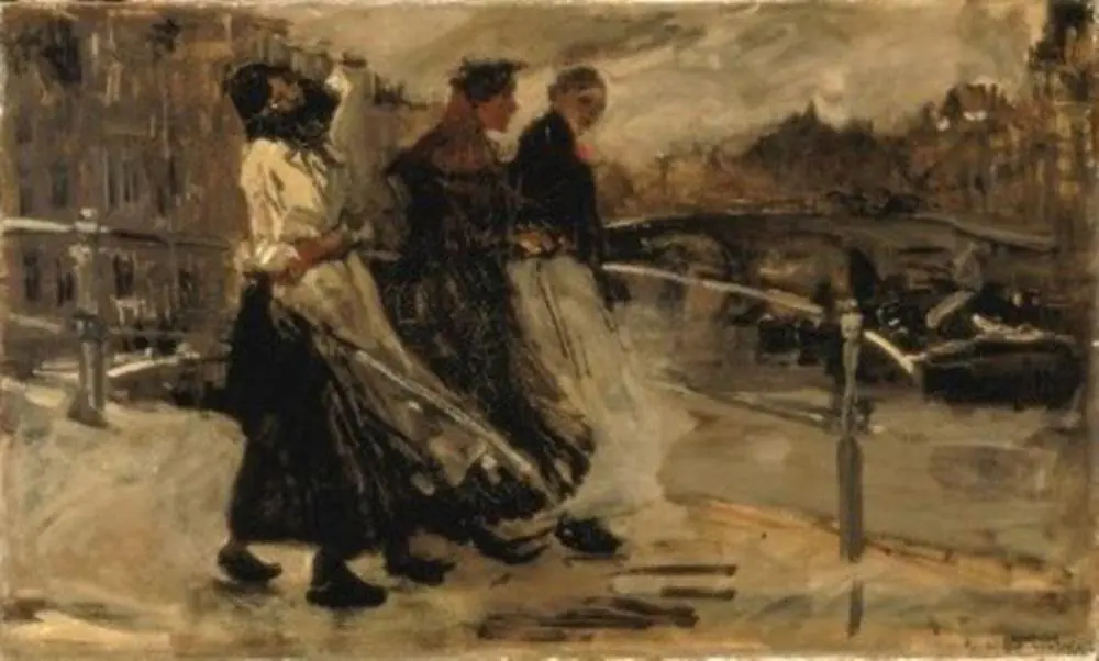 Bridge with Rain, by George Hendrik Breitner