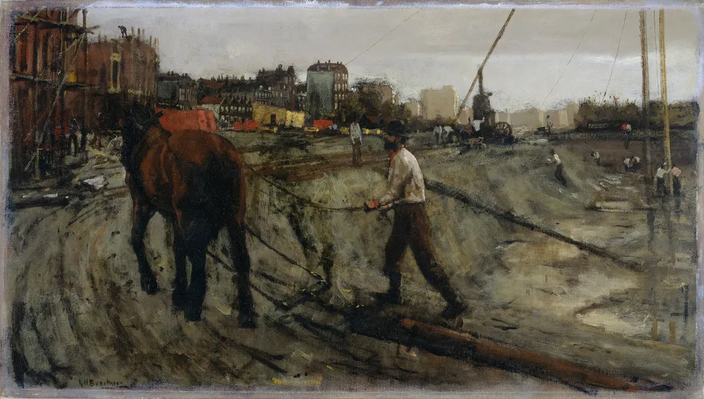 Building Site, by George Hendrik Breitner, oil, 1900