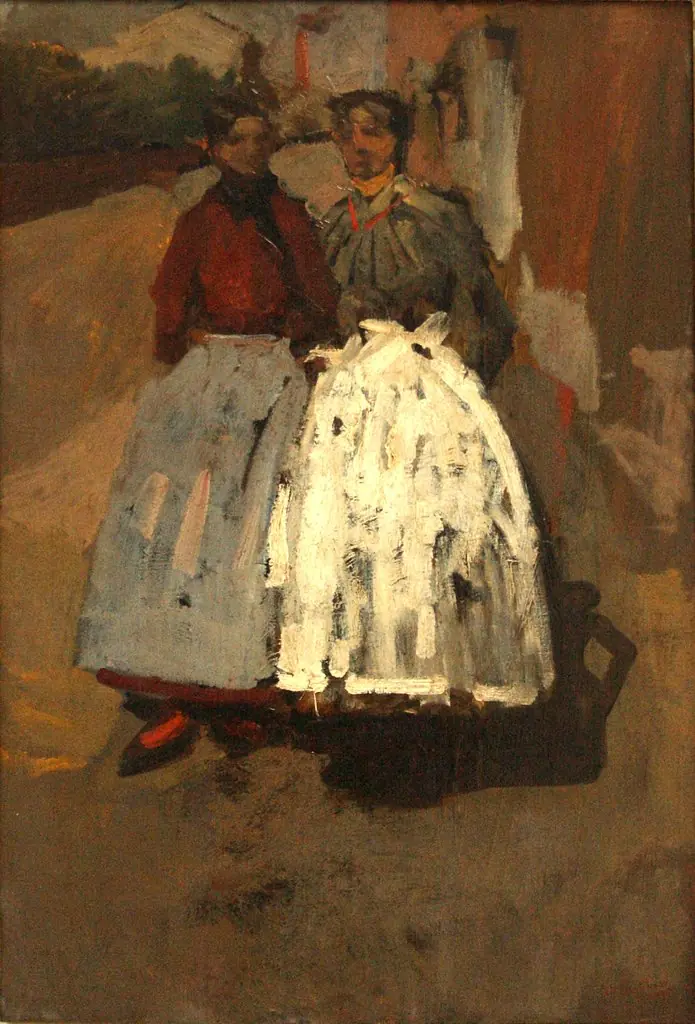 Factory girls, by George Hendrik Breitner