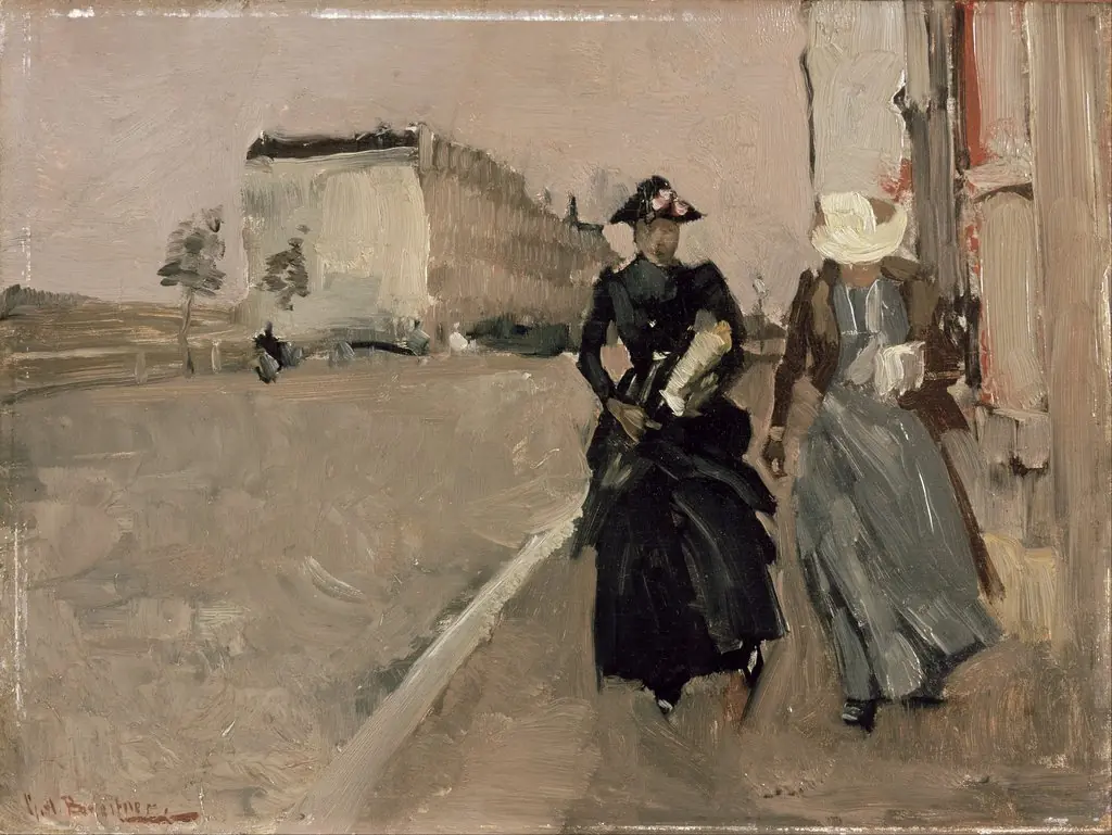 Gust of wind, by George Hendrik Breitner