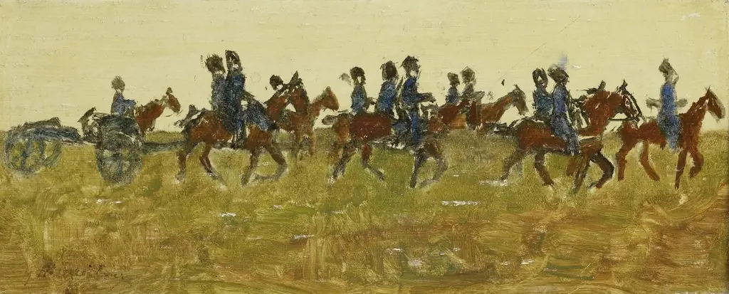 Hussars on Maneuver, by George Hendrik Breitner