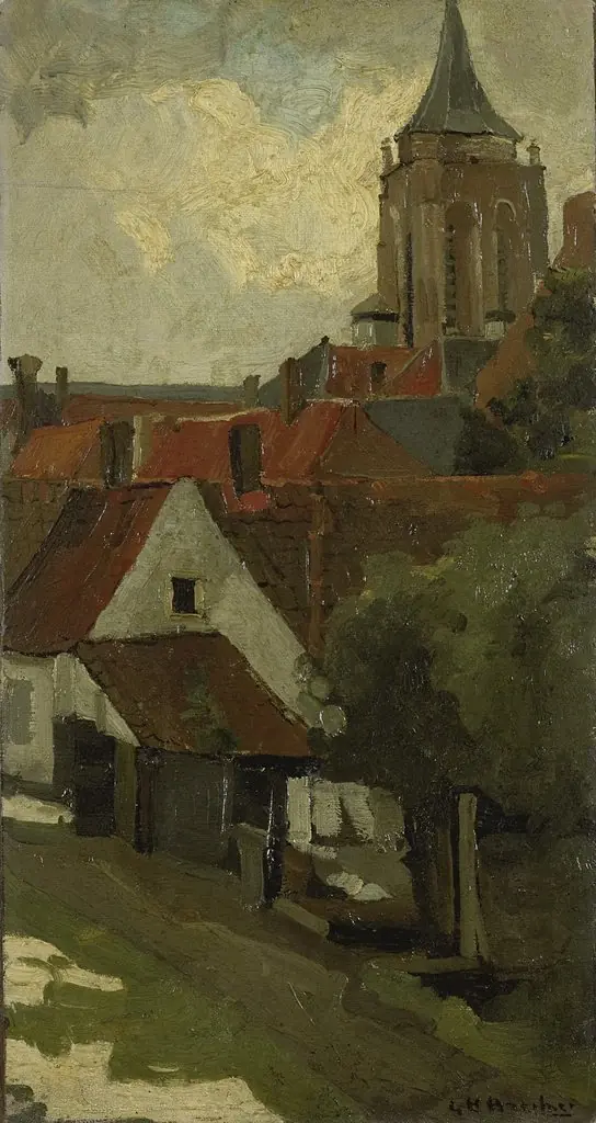 The Tower of Gorkum, by George Hendrik Breitner