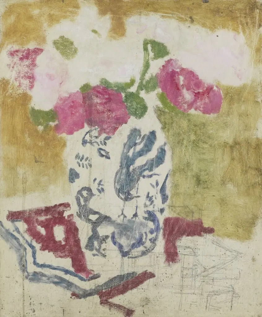 Vase with Pink Flowers, by George Hendrik Breitner